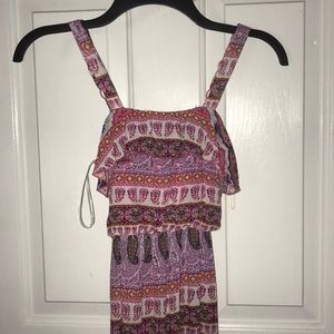 Long 1 inch strap dress
